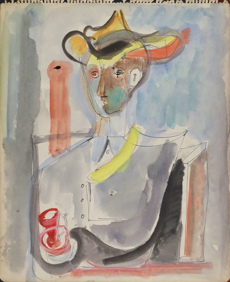 Guajiro con taza de cafe, 1944