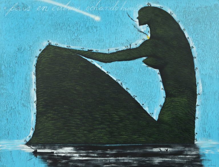 Isla en calma echando humo, 2016