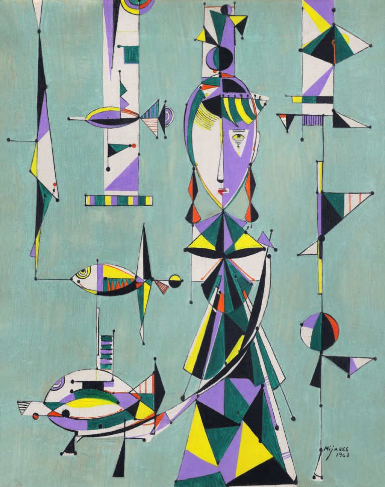 Mujer con pescado, 1968