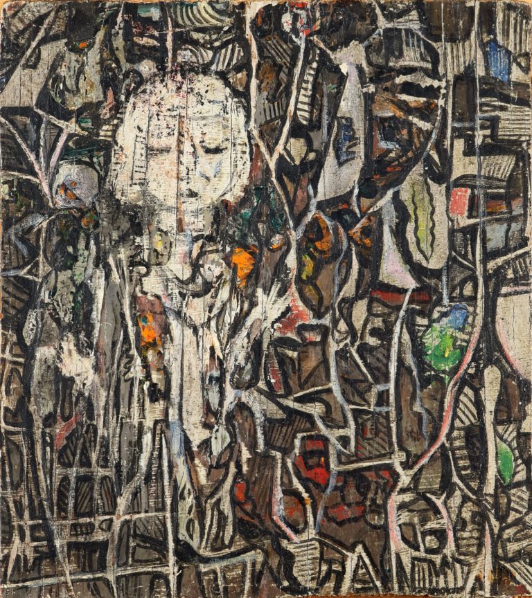 Niña en el jardín, 1950 ca.