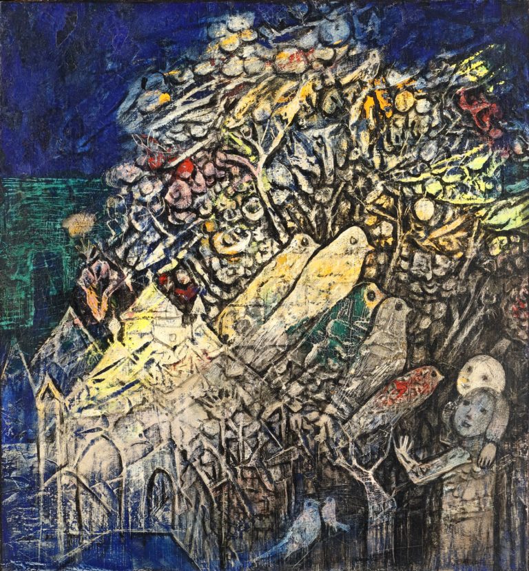 Pajaritos (Niña y Pájaros), 1958 ca.